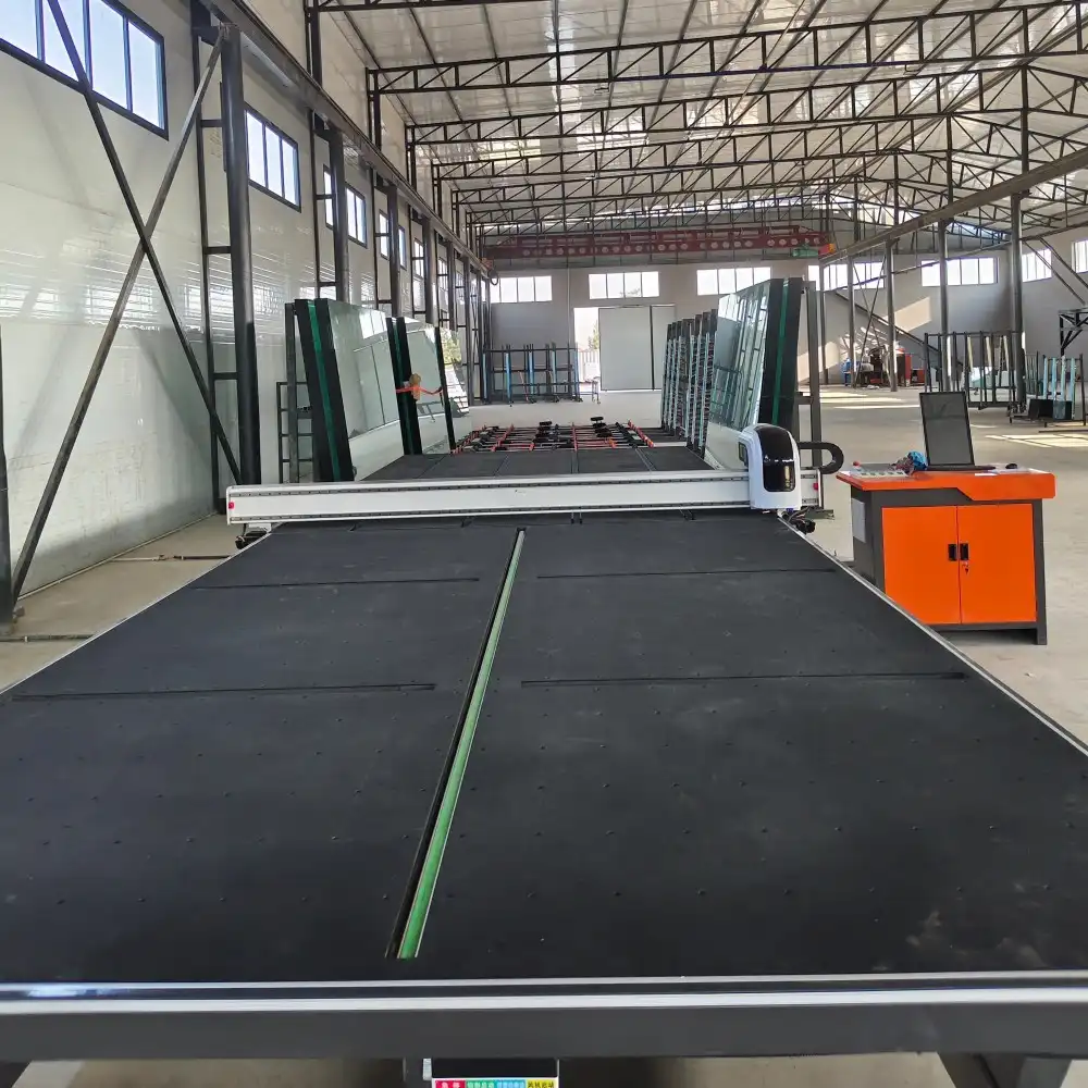 How to maintain and service a mirror loading and cutting machine?